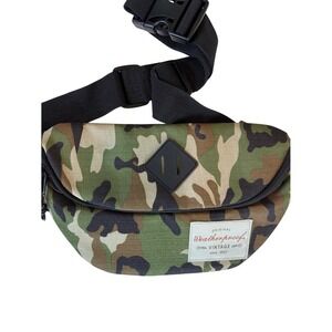 NEW Weatherproof Camouflage Waist Pack with Black Strap Travel Camp Streetwear